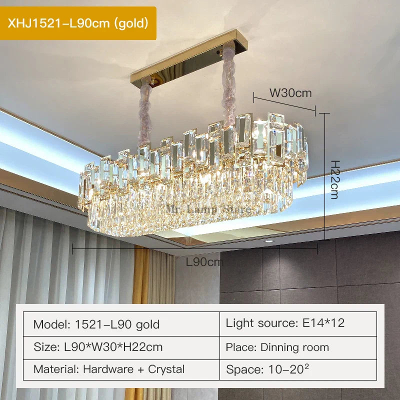 Crystal Chandelier: Elegant Lighting for Home, Living Room, Bedroom, Kitchen