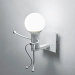 Robot Metal Wall Sconce Creative Cartoon Luminaria for Home Children's Room