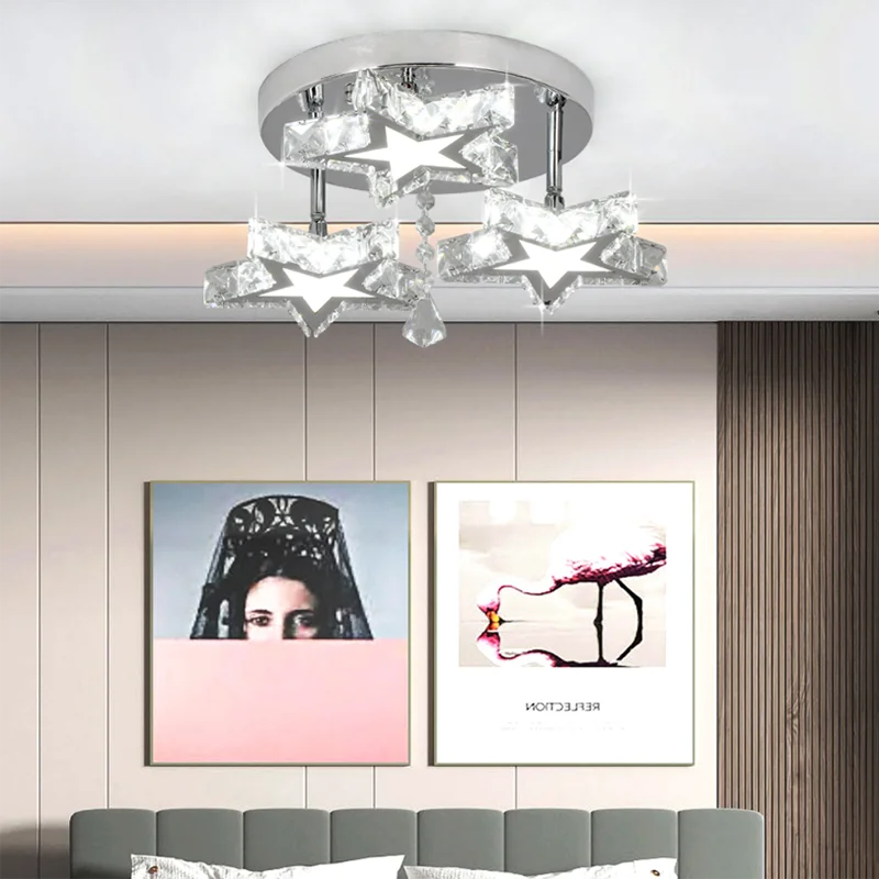 Crystal Nordic LED Ceiling Chandelier for Modern Indoor Lighting