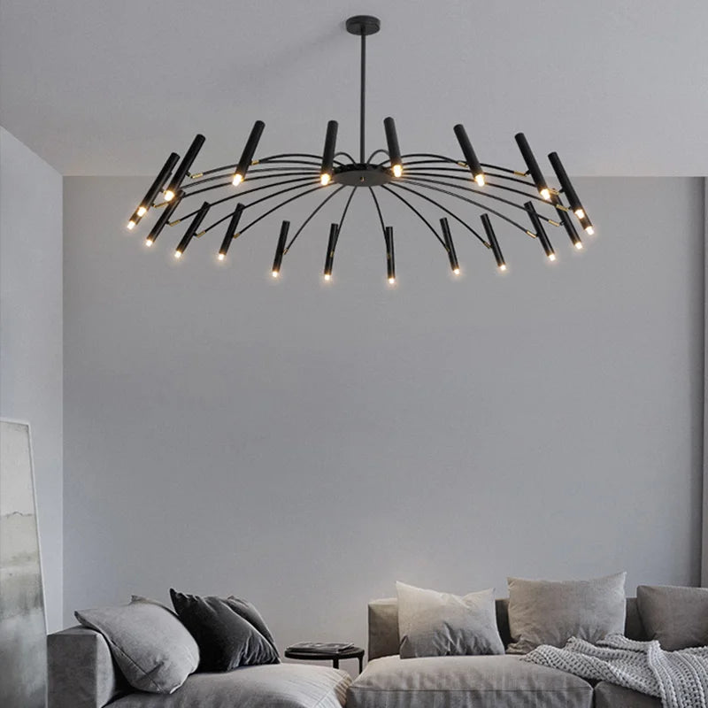 Modern Metal LED Ceiling Chandelier for Bedroom Home Decor Lighting