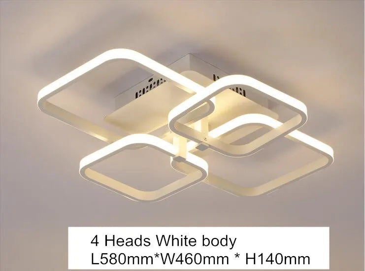 Acrylic Ceiling Lights Modern Chandelier LED Lamps Dining Living Room Bedroom Decor