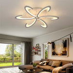 Modern Acrylic LED Chandelier Ceiling Light Fixture with RC Dimming – Indoor Plafon Lamp