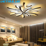 Modern LED Branch Chandelier for Dining Living Study Room Lighting Fixtures