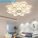 Lotus Design LED Acrylic Chandelier Ceiling Lamp for Modern Living, Dining, and Study Rooms