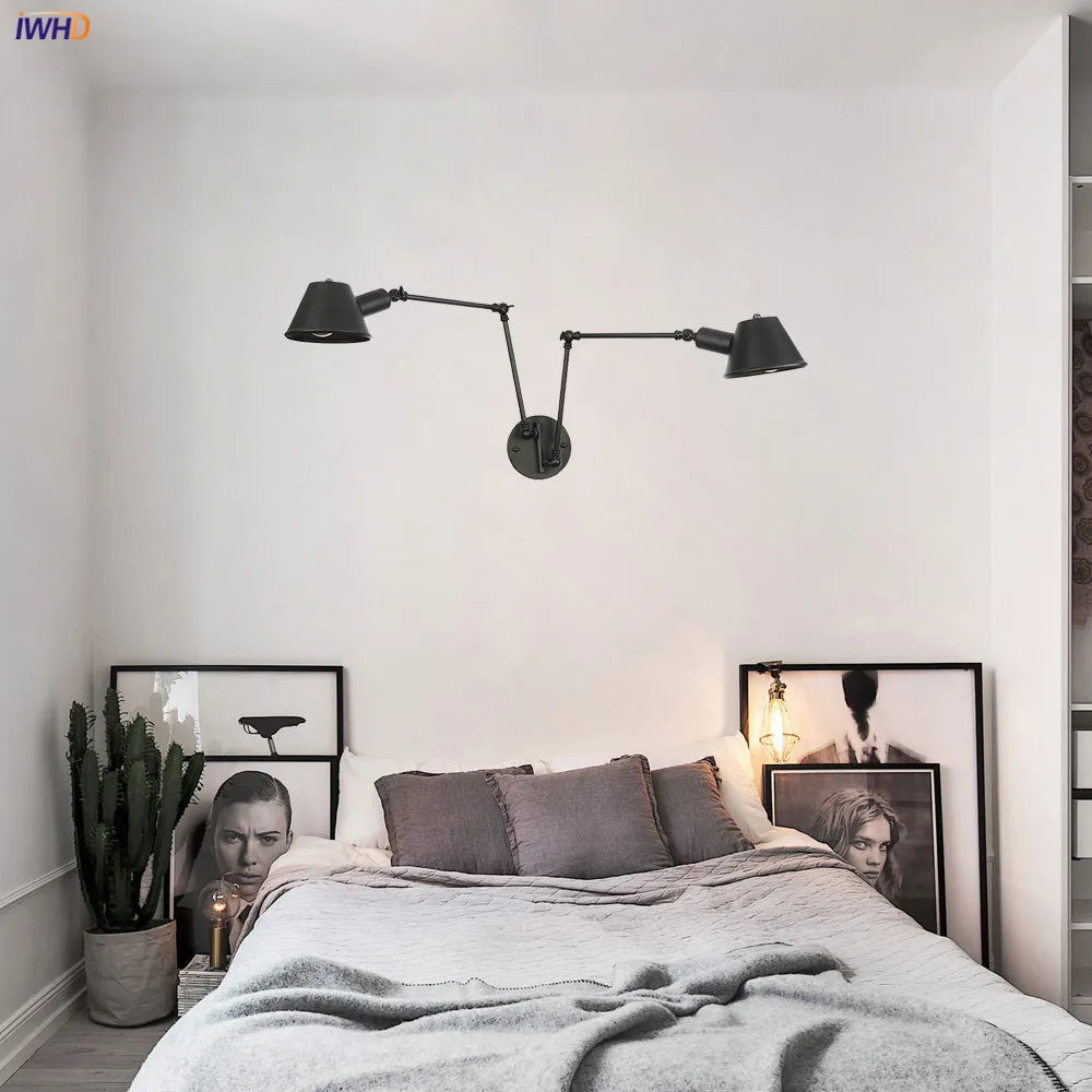 Vintage Industrial 2-Head Wall Lamp