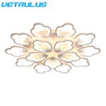 Lotus Design LED Acrylic Chandelier Ceiling Lamp for Modern Living, Dining, and Study Rooms