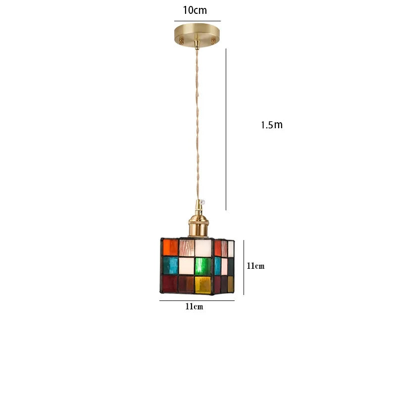 Nordic Glass LED Pendant Lamp for Cafe Bedroom Restaurant, Japanese Style