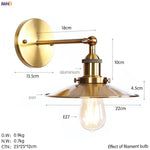 Antique Gold Rustic Wall Lamps Bathroom Stair Mirror Light Loft Decor Industrial