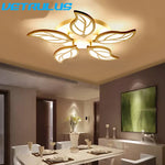 Modern Leaf Design Ceiling Chandelier & Wall Lamps Set