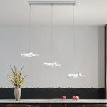 Crystal Stars LED Pendant Chandelier for Modern Living Dining Room Decor