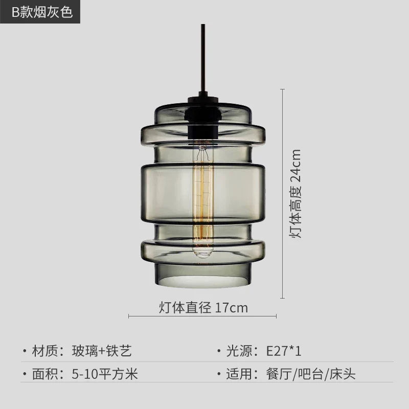 Geometric Glass Pendant Light Collection: Modern Crystalline Pendant Series