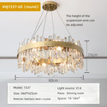 Crystal Chandelier Pendant Light for Luxury Living Room, Bedroom, Dining, Kitchen & Home Décor
