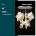 Golden Love Paper Chandelier: Postmodern LED Designer Lighting for Foyer