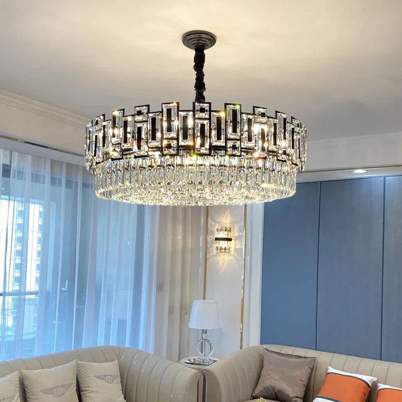 Crystal Chandelier: Elegant Lighting for Home, Living Room, Bedroom, Kitchen