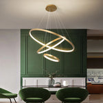 LED Ceiling Chandelier Round Pendant Light for Modern Home Interior Lighting