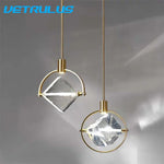 Crystal LED Ceiling Lamp Chandelier Iron Art Bar Home Decor.