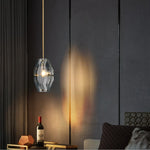 Crystal Glass Pendant Lamp Luxe Chandelier for Bedroom Restaurant Kitchen Home