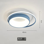LED Chandelier Light for Living Dining Room, Modern Acrylic Surface Mounted Fixture