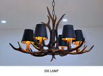 Retro Antlers LED Chandelier Table Dining Room Kitchen Interior Lighting Fixture