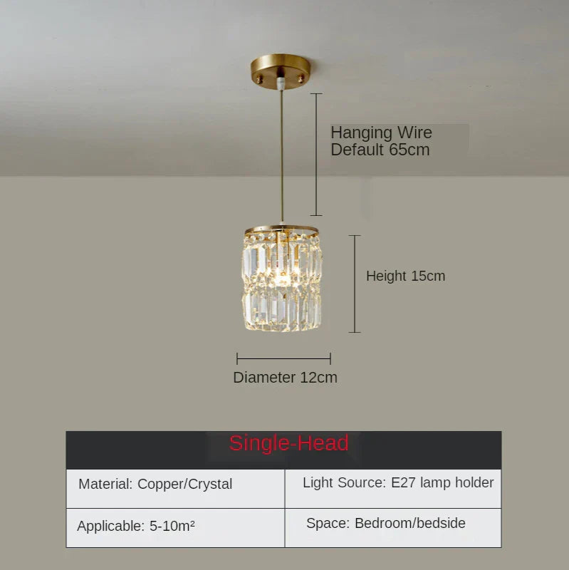 Afraliatm Crystal Pendant Light | Modern Chandelier for Dining Table and Kitchen Island