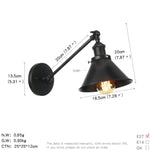 Vintage Industrial Wall Light Sconce LED Retro Bedroom Stair Loft Up Down Lamp