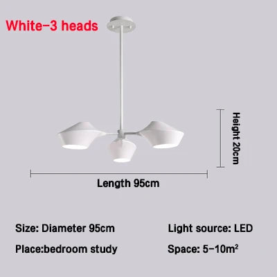 Modern Nordic Chandeliers: Simple Lighting Fixture for Living Room, Dining Room, Restaurant, Hall