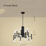 Modern Tube G4 Chandelier Pendant Light Fixture for Artistic Room Decor