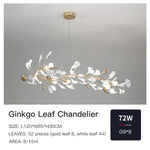 Ginkgo Ceramic Chandelier: Luxury Pendant Lights for Dining & Living Room