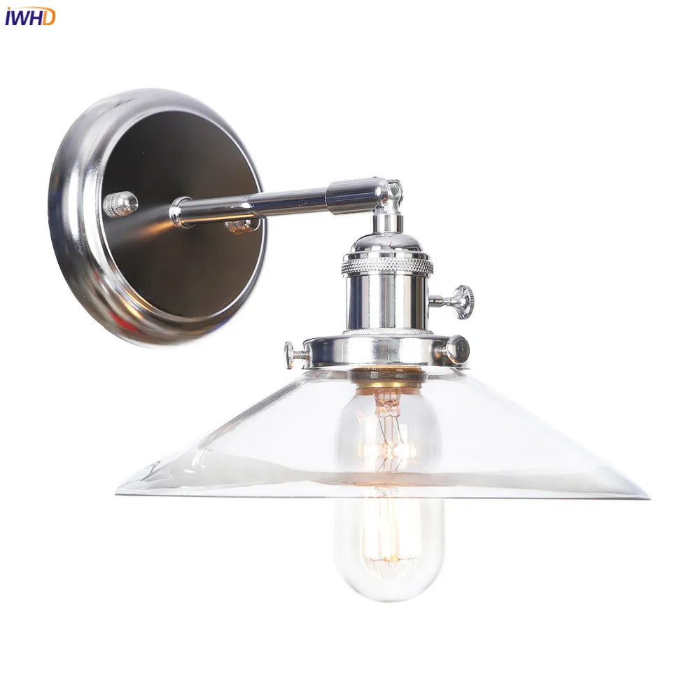 Amber Glass Ball Wall Lights - Modern LED Wall Lamp for Home Bedroom Mirror Stair