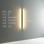 Long Strip LED Wall Lamp for Modern Nordic Style Living Room Bedroom Lighting