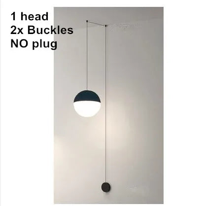 Geometric Glass Ball LED Pendant Chandelier Ceiling Lamp for Living Dining Bedroom