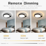 Modern Black LED Ceiling Lamps for Living Room Bedroom Chandelier Fixtures