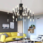 Modern Tube G4 Chandelier Pendant Light Fixture for Artistic Room Decor