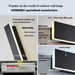 LED Outdoor Wall Light - Waterproof Aluminum Garden Porch Decorative Lighting