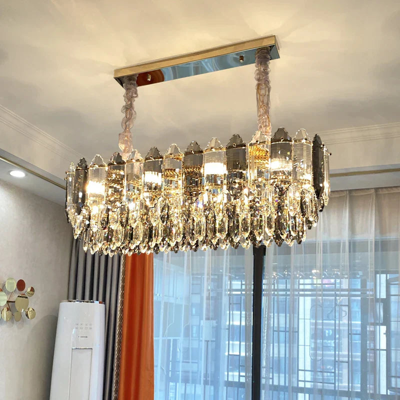 Crystal Chandelier: Post Modern Luxury Living Room Light