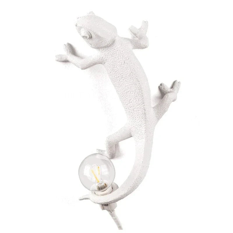 Chameleon Figure Resin LED Wall Lamp Nordic Animal Night Light