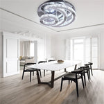 Modern Crystal Ceiling Chandelier LED Light for Living Dining Bedroom Lighting