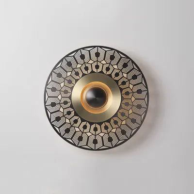 Round Stainless Steel LED Wall Lamp for Modern Decor in Home, Store