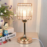 Crystal Desk Lamp USB Charging Night Light for Living Room Bedroom Decor