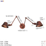 Vintage Industrial 2-Head Wall Lamp