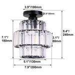 Crystal Chandelier: Elegant LED Ceiling Light for Living Room, Bedroom, and Aisle. Luxurious Modern Design.