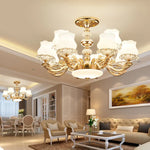 Luxury Duplex Building Chandelier Elegant Villa Pendant Light Modern Living Room Bedroom Lighting