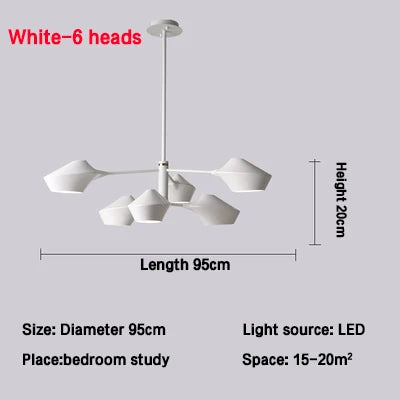 Modern Nordic Chandeliers: Simple Lighting Fixture for Living Room, Dining Room, Restaurant, Hall