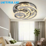 Modern Crystal Ceiling Chandelier LED Light for Living Dining Bedroom Lighting