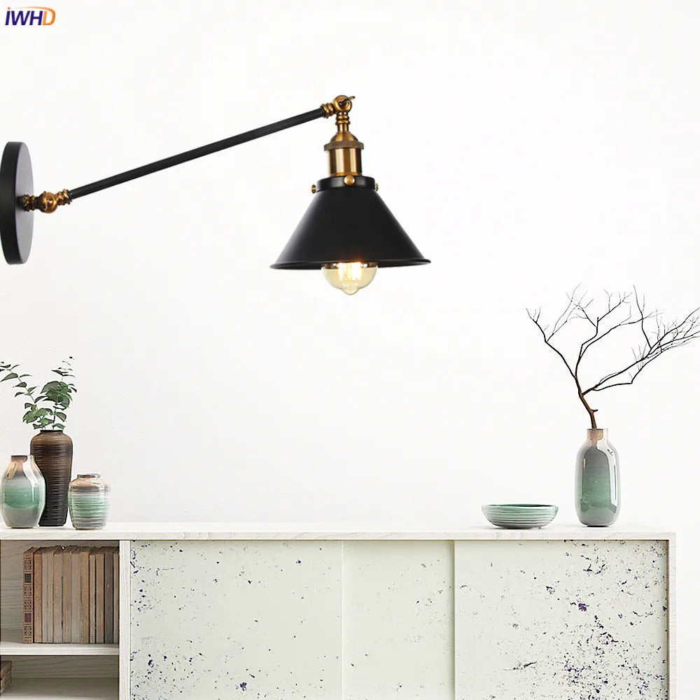 Vintage Industrial Wall Light Sconce LED Retro Bedroom Stair Loft Up Down Lamp