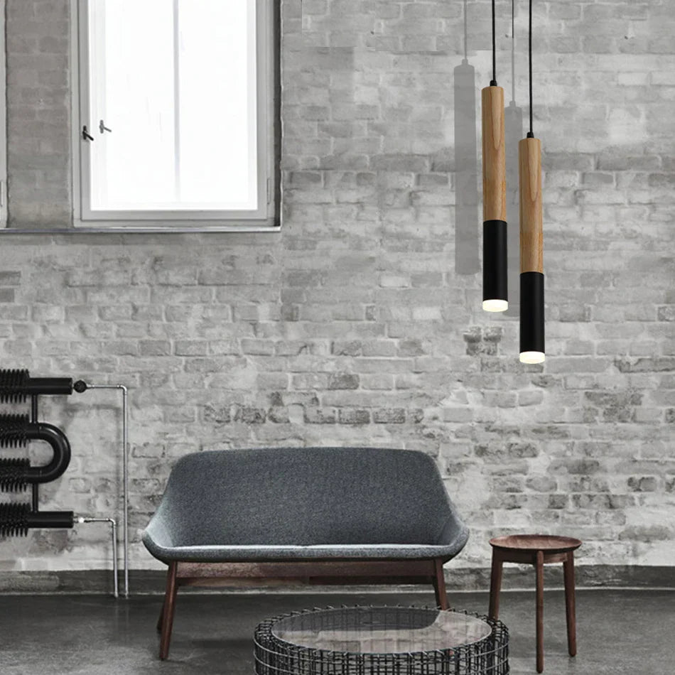 Long Tube LED Pendant Light for Dining, Living, Kitchen, Shop, Bar, Cafe