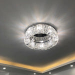 Crystal LED Ceiling Lamp for Chic Living, Bedroom, and Dining Room