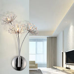 Dandelion Crystal Flower Wall Lamp for Bathroom, Bedroom, Living Room.