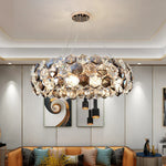 Crystal Wrought Iron Chandelier: Creative Dining & Living Room Suspension Light