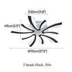 Modern Acrylic LED Chandelier Ceiling Light for Living Room Bedroom Decor